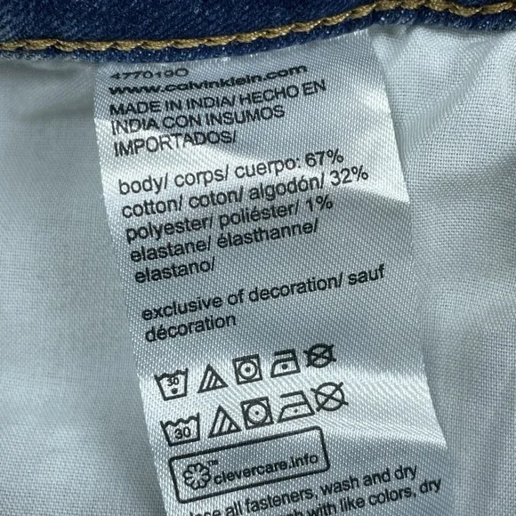 Calvin Klein Women's 8/29 High Rise Skinny Ankle Jeans Blue d1391 - Picture 5 of 7